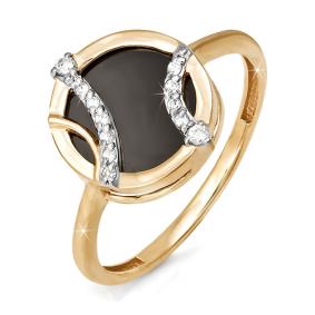 Золотое кольцо КЮЗ Del'ta D110934 с фианитом D110934 фото