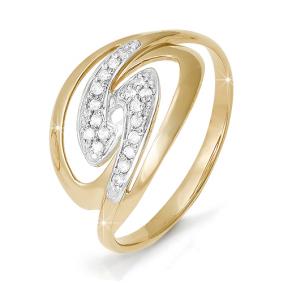 Золотое кольцо КЮЗ Del'ta D111149 с фианитом D111149 фото