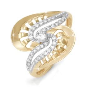 Золотое кольцо КЮЗ Del'ta D111242 с фианитом D111242 фото