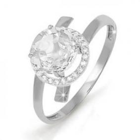 Золотое кольцо КЮЗ Del'ta D111751 с фианитом D111751 фото