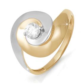 Золотое кольцо КЮЗ Del'ta D112023 с фианитом D112023 фото