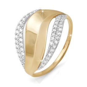 Золотое кольцо КЮЗ Del'ta D112060 с фианитом D112060 фото