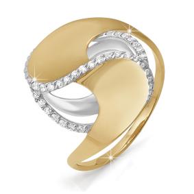 Золотое кольцо КЮЗ Del'ta D112118 с фианитом D112118 фото