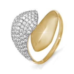 Золотое кольцо КЮЗ Del'ta D112138 с фианитом D112138 фото