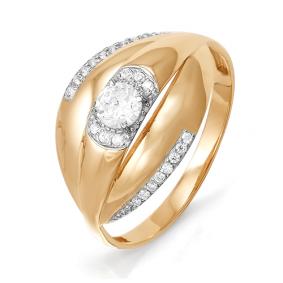 Золотое кольцо КЮЗ Del'ta D112245 с фианитом D112245 фото