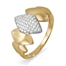 Золотое кольцо КЮЗ Del'ta D112320 с фианитом D112320 фото