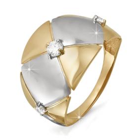 Золотое кольцо КЮЗ Del'ta D112324 с фианитом D112324 фото