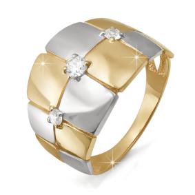 Золотое кольцо КЮЗ Del'ta D112326 с фианитом D112326 фото