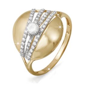 Золотое кольцо КЮЗ Del'ta D112334 с фианитом D112334 фото