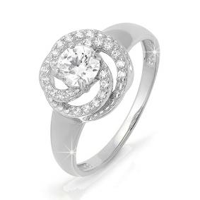 Золотое кольцо КЮЗ Del'ta D112358 с фианитом D112358 фото