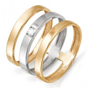 Золотое кольцо КЮЗ Del'ta D112392 с фианитом D112392 фото