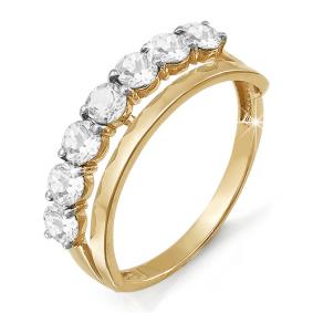 Золотое кольцо КЮЗ Del'ta D112412 с фианитом D112412 фото