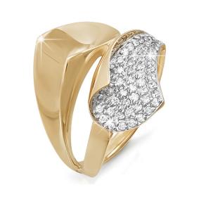 Золотое кольцо КЮЗ Del'ta D112510 с фианитом D112510 фото