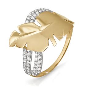 Золотое кольцо КЮЗ Del'ta D112537 с фианитом D112537 фото