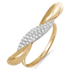 Золотое кольцо КЮЗ Del'ta D112642 с фианитом D112642 фото