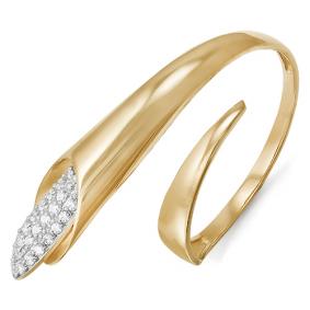 Золотое кольцо КЮЗ Del'ta D112649 с фианитом D112649 фото