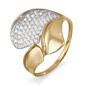 Золотое кольцо КЮЗ Del'ta D112667 с фианитом D112667 фото