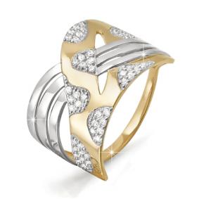 Золотое кольцо КЮЗ Del'ta D112717 с фианитом D112717 фото