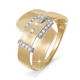 Золотое кольцо КЮЗ Del'ta D112841 с фианитом D112841 фото