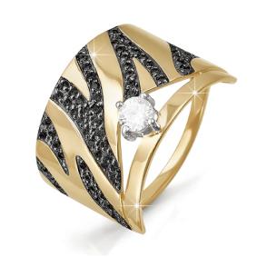 Золотое кольцо КЮЗ Del'ta D112920 с фианитом D112920 фото