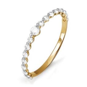 Золотое кольцо КЮЗ Del'ta D112922 с фианитом D112922 фото