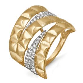 Золотое кольцо КЮЗ Del'ta D113262 с фианитом D113262 фото