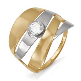 Золотое кольцо КЮЗ Del'ta D113275 с фианитом D113275 фото