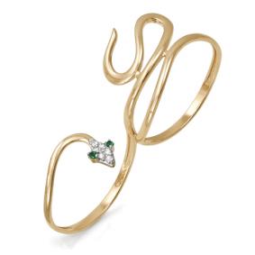 Золотое кольцо КЮЗ Del'ta D113399 с фианитом D113399 фото