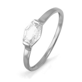 Кольцо из белого золота КЮЗ Del'ta D113447 с фианитом D113447 фото