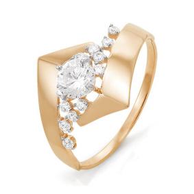 Золотое кольцо КЮЗ Del'ta D113499 с фианитом D113499 фото