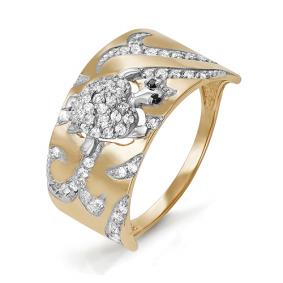 Золотое кольцо КЮЗ Del'ta D113525 с фианитом D113525 фото