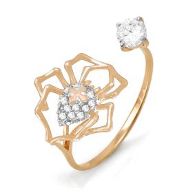 Золотое кольцо КЮЗ Del'ta D113536 с фианитом D113536 фото