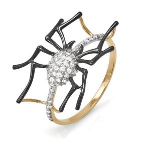 Золотое кольцо КЮЗ Del'ta D113537 с фианитом D113537 фото