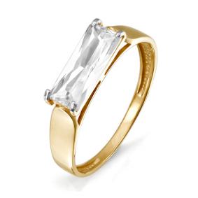 Золотое кольцо КЮЗ Del'ta D113867 с фианитом D113867 фото