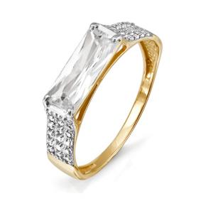 Золотое кольцо КЮЗ Del'ta D113868 с фианитом D113868 фото