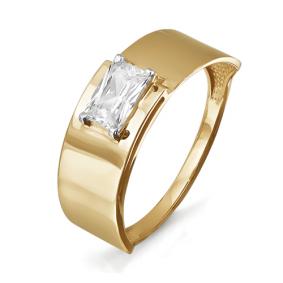 Золотое кольцо КЮЗ Del'ta D113882 с фианитом D113882 фото