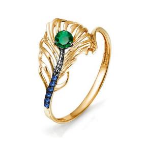 Золотое кольцо КЮЗ Del'ta D113980 с кварцем D113980 фото