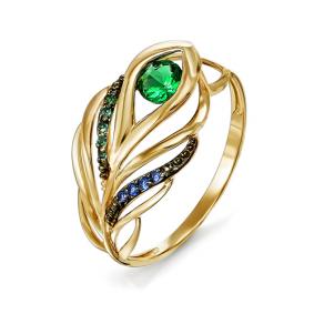 Золотое кольцо КЮЗ Del'ta D113982 с кварцем D113982 фото