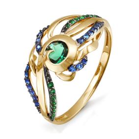 Золотое кольцо КЮЗ Del'ta D113994 с кварцем D113994 фото