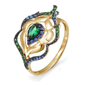 Золотое кольцо КЮЗ Del'ta D113998 с фианитом D113998 фото