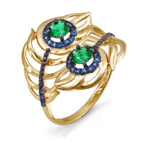 Золотое кольцо КЮЗ Del'ta D114004 с кварцем D114004 фото