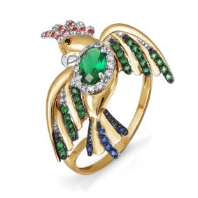 Золотое кольцо КЮЗ Del'ta D114143 с фианитом D114143 фото