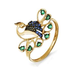 Золотое кольцо КЮЗ Del'ta D114152 с кварцем D114152 фото