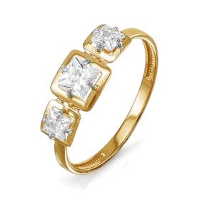 Золотое кольцо КЮЗ Del'ta D114522 с фианитом D114522 фото