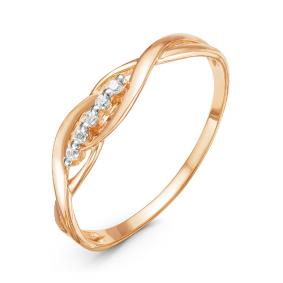 Золотое кольцо КЮЗ Del'ta D114840 с фианитом D114840 фото