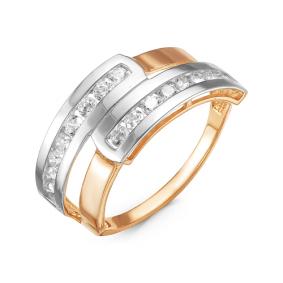 Золотое кольцо КЮЗ Del'ta D114887 с фианитом D114887 фото