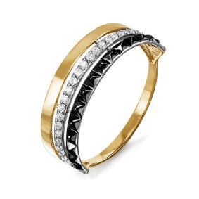 Золотое кольцо КЮЗ Del'ta D115236 с фианитом D115236 фото