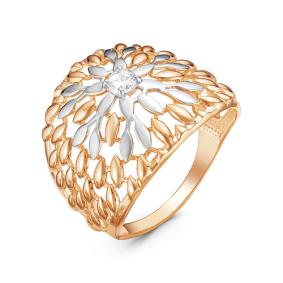 Золотое кольцо КЮЗ Del'ta D115320 с фианитом D115320 фото