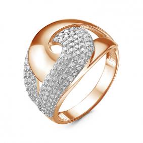 Золотое кольцо КЮЗ Del'ta D115403 с фианитом D115403 фото