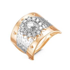 Золотое кольцо КЮЗ Del'ta D115679 с фианитом D115679 фото